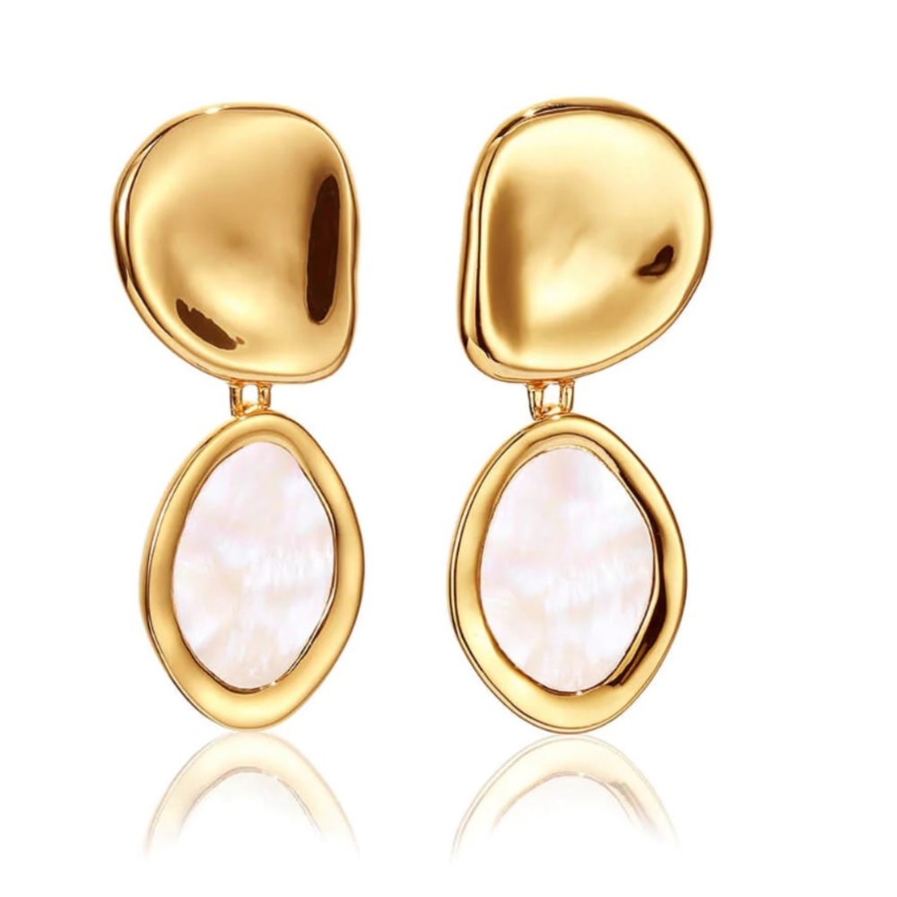 JENNY BIRD MITHRAS EARRINGS - MOTHER OF PEARL